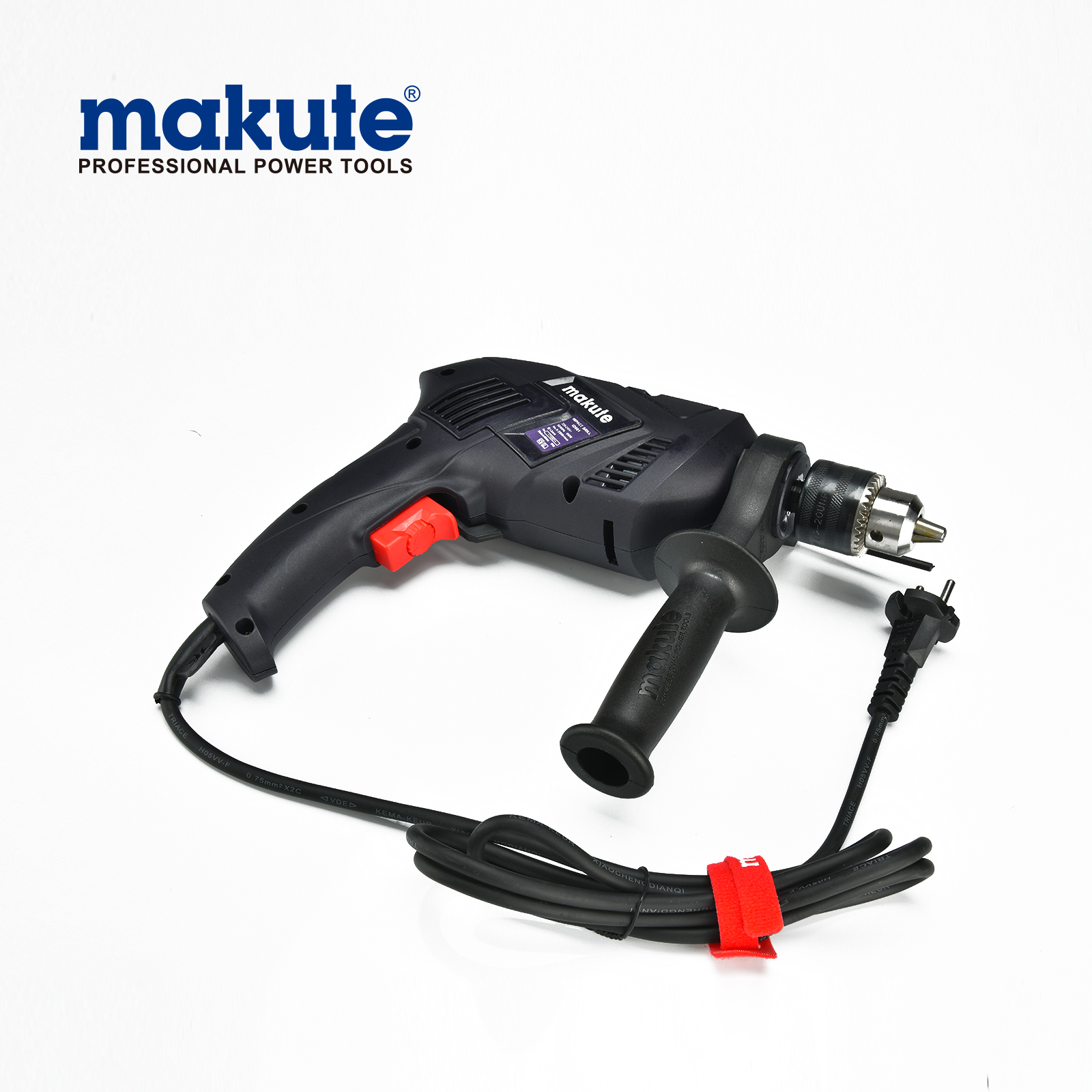 Taladro de impacto de martillo eléctrico de alta velocidad Makute ID001 13mm 850w