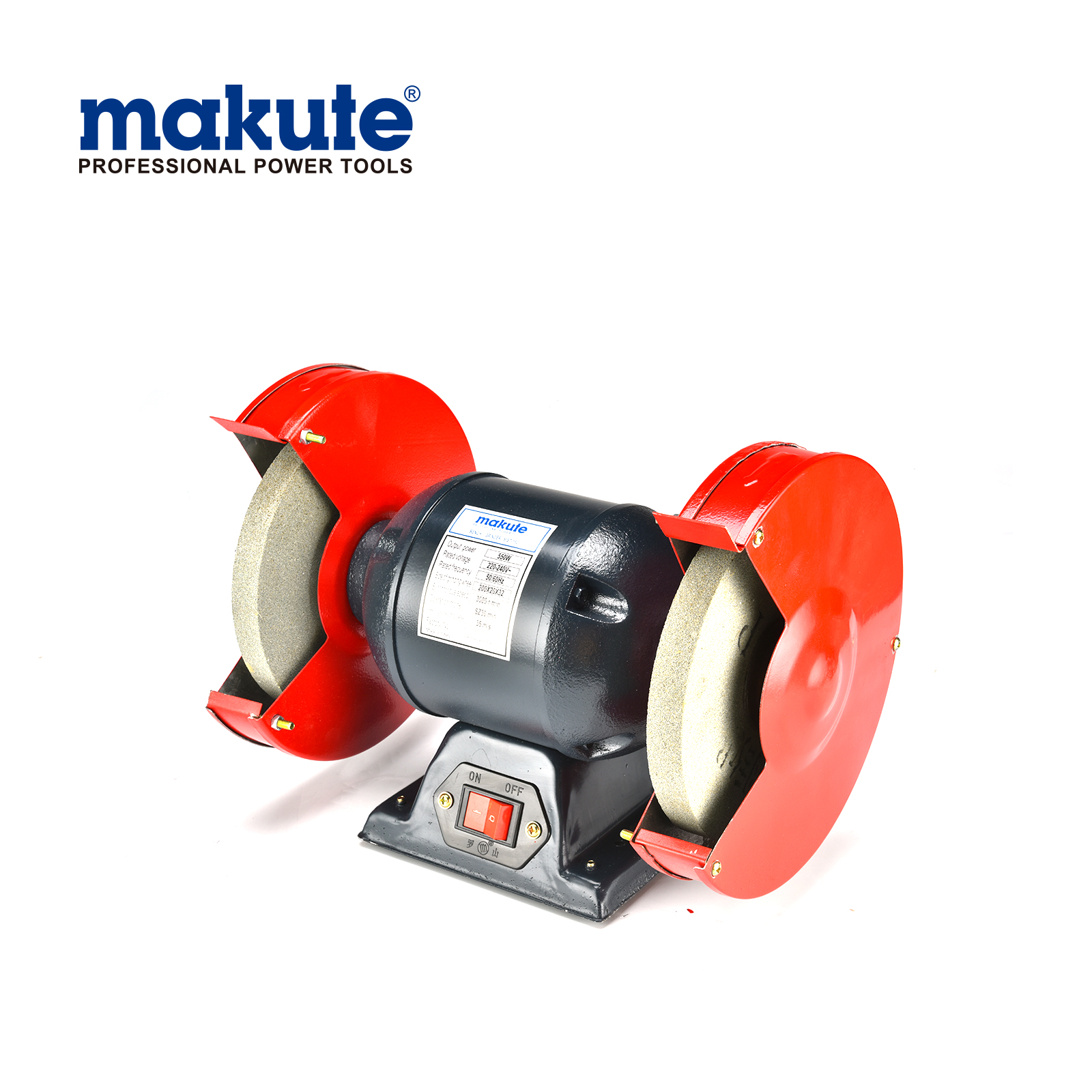 Makute herramienta industrial de alta calidad amoladora de banco 370 W máquina pulidora herramienta de banco eléctrica